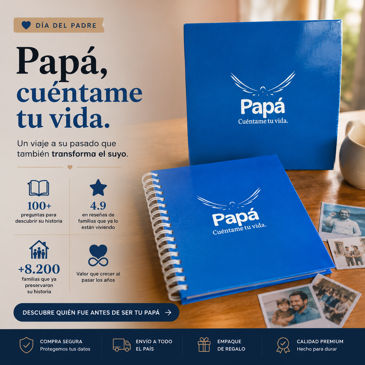 Papá, cuéntame tu vida… antes de que sea tarde 💛🎁