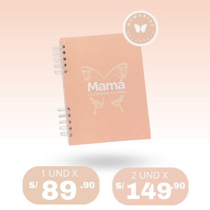 Mamá Cuéntame tu vida💞 Edición Tapa Dura, Hojas gruesas