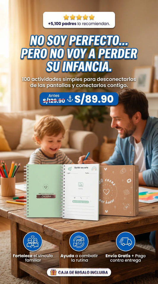 100 Cosas Por Hacer Con niños💞Edición Tapa Dura Y Hojas Gruesas